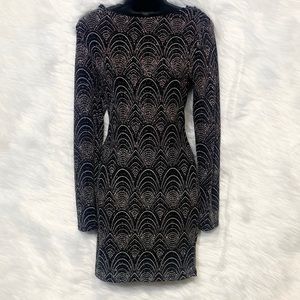 Women’s IRIS Low Back Sparkly Party Mini Dress